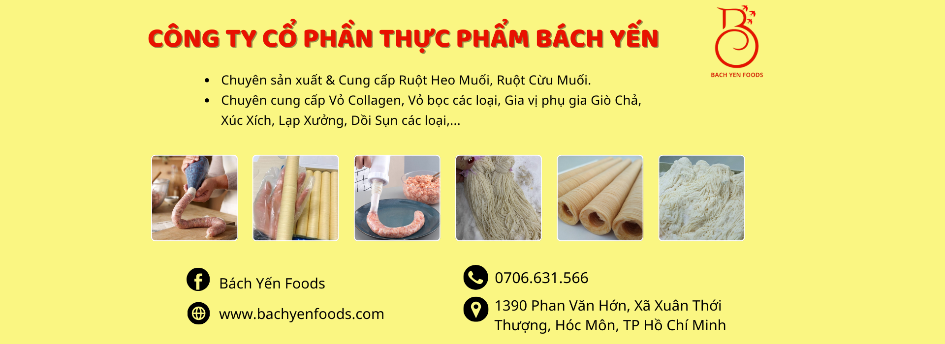 vỏ xúc xích, lạp xưởng, dồi sụn - Bách Yến Foods