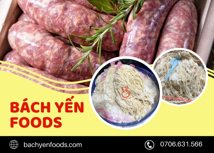 vỏ xúc xích, lạp xưởng, dồi sụn - Bách Yến Foods